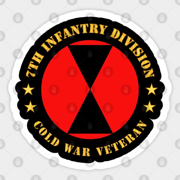 7th Infantry Division - Cold War Veteran Sticker by twix123844